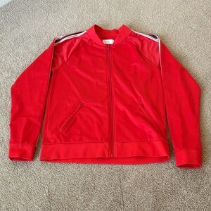 TNA Red Zip-Up Track Jacket